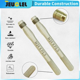 JEUCLEL 2PCS M14x1.5 Wheel Hanger Alignment Pin Guide Tool, Rim Stud Pilot Pin, Guide Studs, Wheel Fixing Bolts, Hub Fixing Positioning Rod for Changing Tires on Cars with Lug Bolts, Tire Change