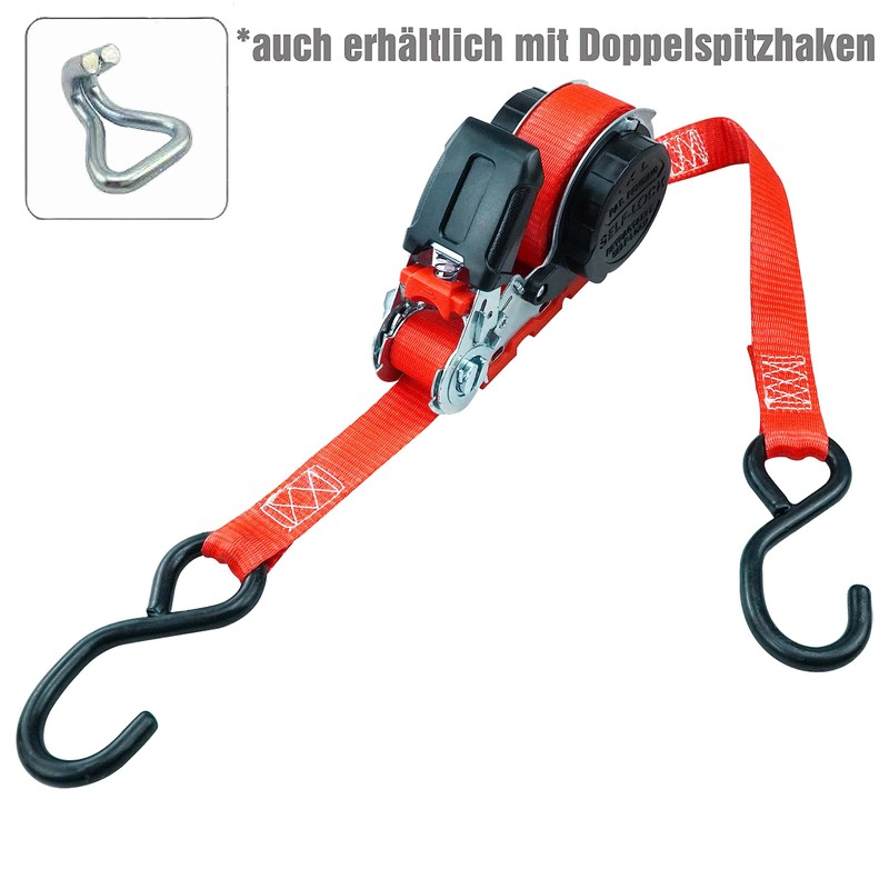 PETEX Automatic Ratchet Tie Down Strap Self-Reeling 1 Piece 5