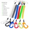 FINN Outdoors Carabiner with spiral cable, elastic lanyard, spiral key
