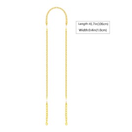 jiesinlov Purse Chain Strap CrossBody Handbag Shoulder Bag Strap Replacement Straps, with Metal Buckles (F 41.7in)