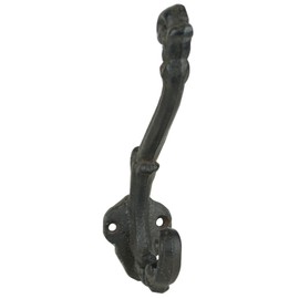 Sheffield Home Wall Hooks, Cast Iron, Rustic Chic Shabby Vintage Style, Farmhouse Decor, Clothes Hanging Idea for Hats, Coats, Scarves, Bags Closets, Wall Hanging, Rustic Key Hooks, (Set of 3)