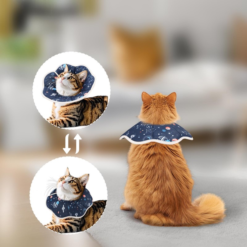 Mechpia Cat Cone Collar Soft, Cat Recovery Collar to Stop