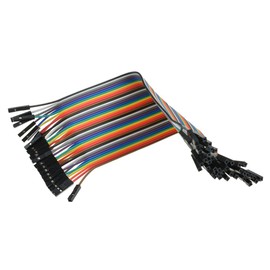 DiyStudio 20CM Jumper Wire Multicolor Dupont Wire 120 pcs, 28 AWG Cable Breadboard Jumper Wire, Male-Female, Male, Female, Female Pitch, 0.1 inch (2.54 mm) x 40 Pin [2021 Popular Limited]