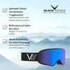 Black Crevice Unisex - Schladming Adult Ski Goggles White, Size