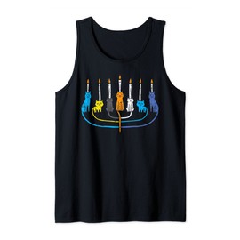 Cat Menorah Cute Jewish Kitten Hanukkah Chanukah PJs Women Tank Top