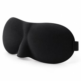 3D Contoured Sleep Mask – Light-Blocking Eye Mask for Sleeping with Adjustable Strap for Home, Travel & Naps
