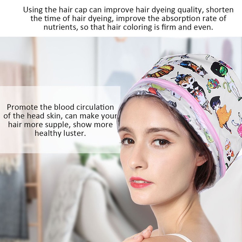 Electric Hair Steamer Cap 3 Gears Temperature Adjustable Heating Cap