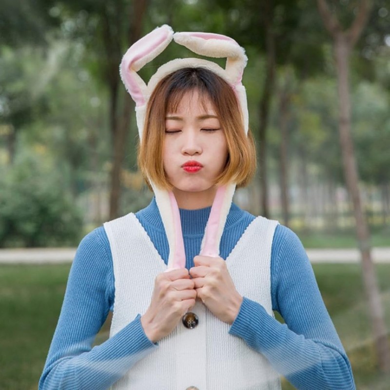KESYOO Girls Hat Plush Hair Band Plush Hat Cap Ears