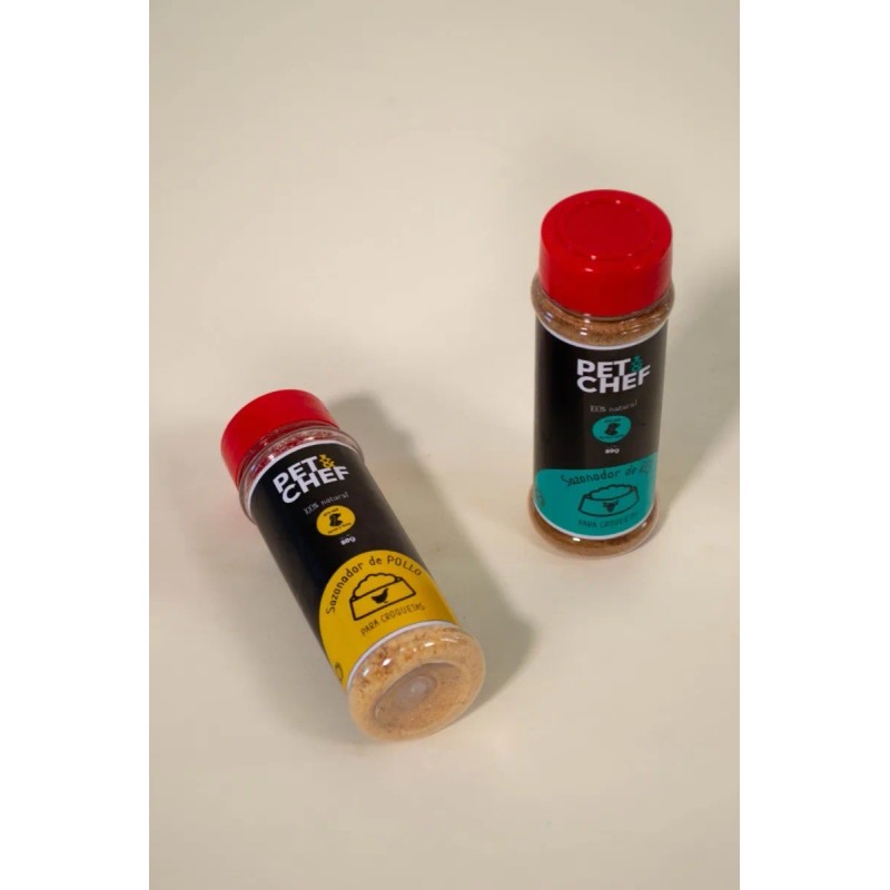 Pet&chef Sazonador Croquetas De Pollo 300g Para Perro Y Gato