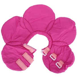 Dog Protective Collar Adjustable Pet Wound Recovery Flower Shape Neck Soft CollarPurple S