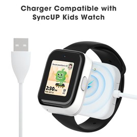 SimpleThings for SyncUP Kids Watch Charger (Black+White Charger)
