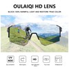 OULAIQI Cycling Glasses Sports Sunglasses with Replaceable Nose Pad for