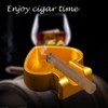Defuzie Cigar Ashtray Aluminum Cigar Ashtrays for Outdoors Cigar Ash