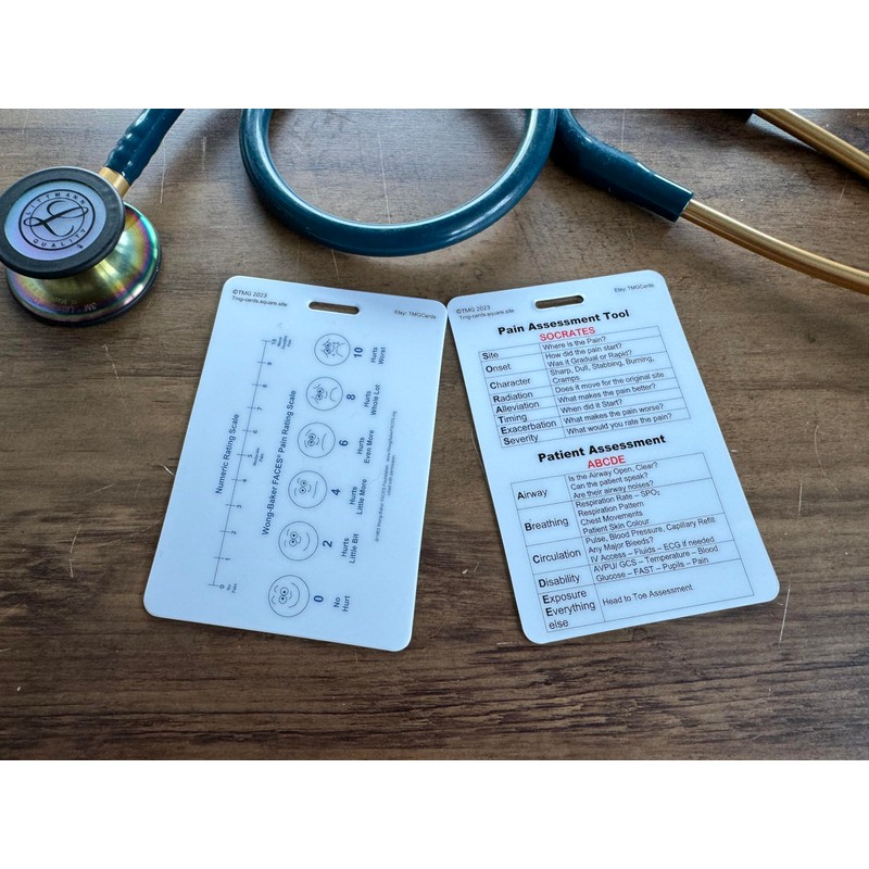 Set of 8 Healthcare, Nursing, Medical Pocket Cards