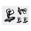 4 x 'Ballet Pose' Temporary Tattoos - Water Resistant, Skin-Safe,