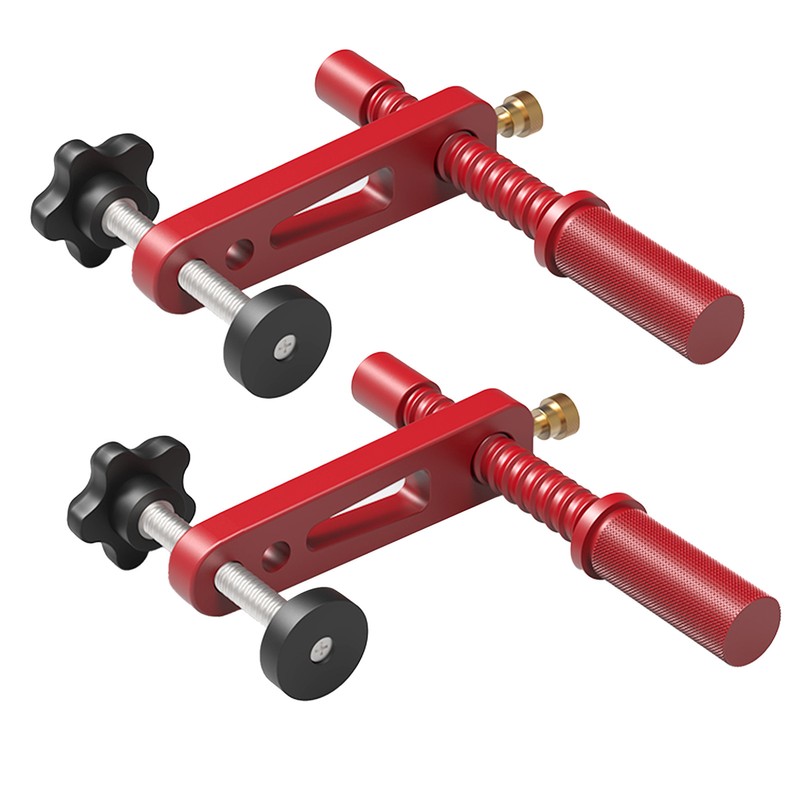 2PCS Bench Dogs Clamp 19mm Red Color Adjustable MFT Table