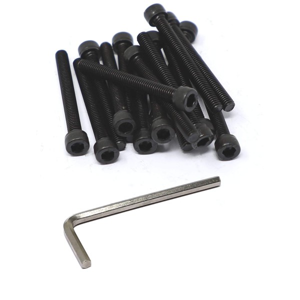 iexcell 20 Pcs M6 x 55mm Thread Pitch 1 mm