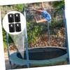 Gatuida 6pcs Trampoline Pole Caps Durable Plastic Tube Covers for