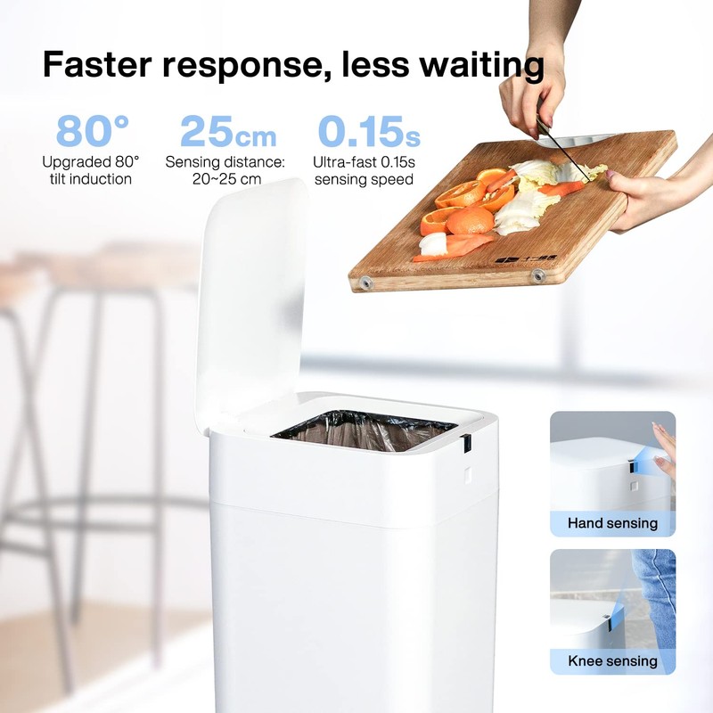 Airdeer Automatic Trash Can, 4 Gallon Self Sealing and Self-Changing
