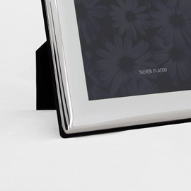 Frametigo Silver Plated Curved Edge Photo Frame - Fits Photo Size 3.5"x5" (9x13cm)
