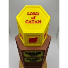 Unbranded Lord of Catan Champions Trophy - 3D Printed with Plaque Space