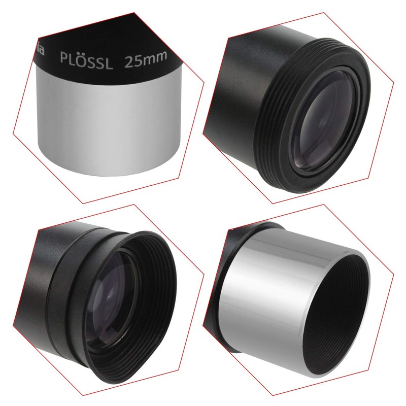 Astromania 1.25" 25mm Plossl Telescope Eyepiece - 4-Element Plossl Design