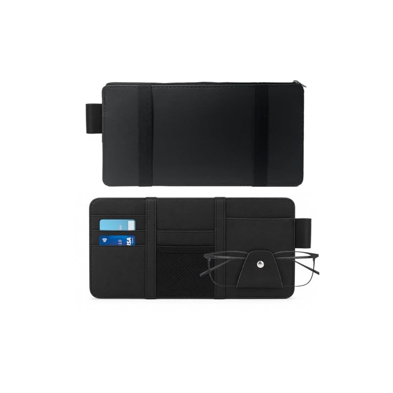 MLRUQRX 1 x Sun Visor Organiser, Multifunctional Car Made of