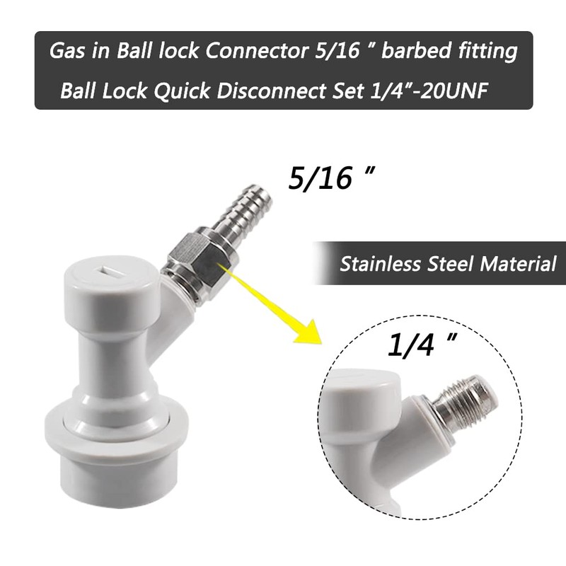 Ball Lock Keg Disconnect Set - LUCKEG Brand Ball Lock