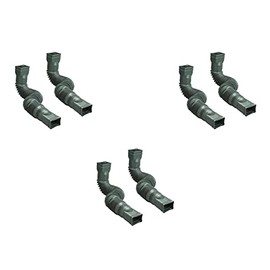 Amerimax 2-Pack Green Flexible Downspout Extension Gutter Connector Rainwater Drainage (Three Pack)