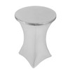 ANMINY Highboy Spandex Cocktail Table Covers Metallic Glitter Stretch Fitted