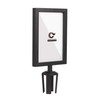 Crowd Control Warehouse Stanchion Post Top Sign Frame, 7 x