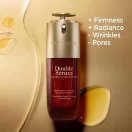 Clarins NEW Double Serum | Anti Aging Face Serum | Visibly Firms, Smoothes, Boosts Radiance, and Refines Pores | 24H Hydration | All Skin Types