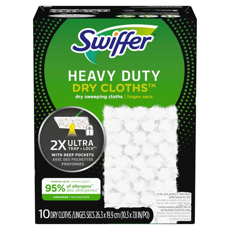 Dry Sweeping Cloths, Heavy-Duty, 10-Ct.