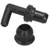 PCV CCV Vent Valve Elbow & Grommet Set compatible With