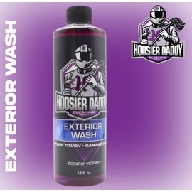 Hoosier Daddy 16oz Car Exterior Cleaner Concentrate - Removes Dirt, Bugs, & Road Grime - Safe for Paint, Glass, & Chrome - Dilutes for Multiple Uses(5-Pack)