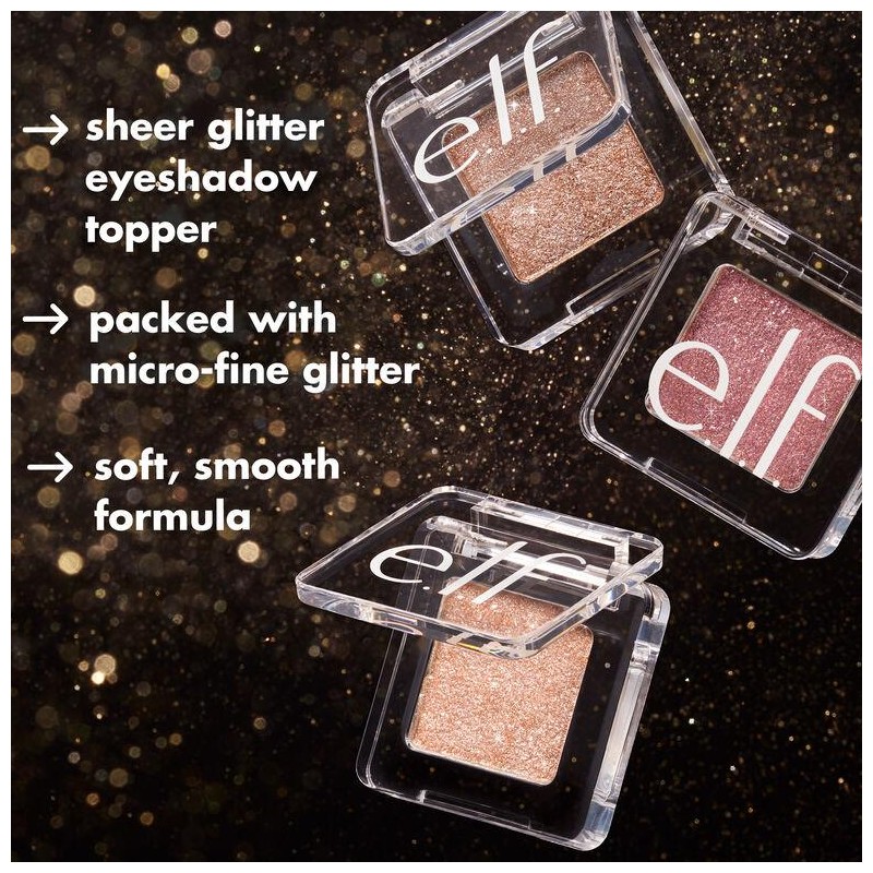 Fine as Fleck Glitter Eyeshadow:_Champagne Showers - Peachy Beige with