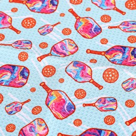 ASVP Shop Pickleball Towel Stylish 15x17 Inch Microfiber Athletic Towels with Carabiner Clip - The Ultimate Pickleball Towel for All Pickleball Fans (Turquoise)