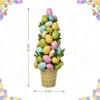 Glitzhome Easter Eggs Table Tree Decor for Spring Easter Party