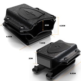 X2TKTACT Multi-Tool Sheath for LEATHERMAN Wave, Multi Tool Sheath Holder Cover Belt Holster w/MOLLE Compatible Clip (Black)