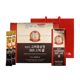 6-year-old red ginseng extract stick 365 sticks 300g 10g x 30 packets 1 month supply holiday gift gift set / 6년근 홍삼정스틱 365스틱 궁 300g 10g x 30포 1개월분 명절선물 선물세트