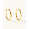 Earrings 14 mm Hoop Earrings 316L Stainless Steel 18 K