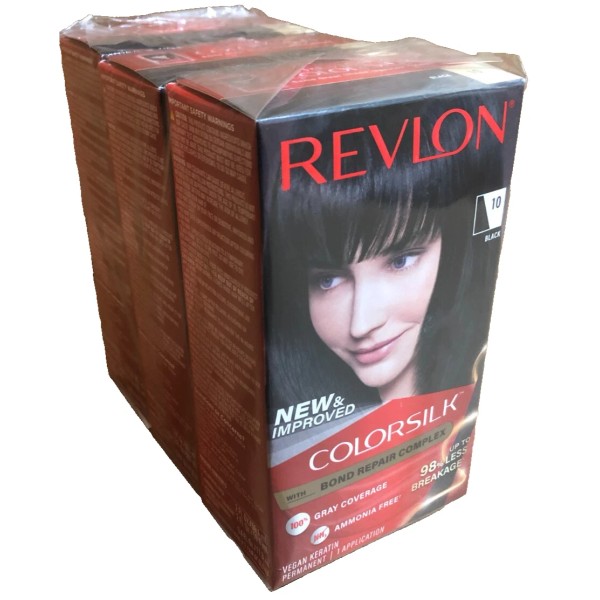 REVLON COLORSILK with Bond Repair Complex 100% Gray Coverage #10