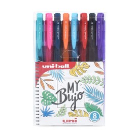 UNIBALL - Boligrafo De Colores, Punto Fino .7 mm, 8 Piezas, Roller, Plumas de Colores, Signo, Antifraude, 305.Umn155cs8