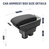 YJYWZH Car Armrest Storage Box for Nissan Versa 2007-2011 Auto