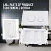 PuritySage Wall Hung Toilet Tank with Dual Flush Plate,Compatible with