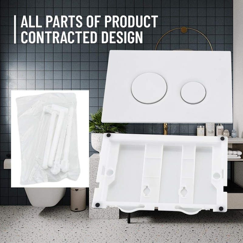 PuritySage Wall Hung Toilet Tank with Dual Flush Plate,Compatible with