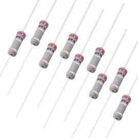 sourcing map 100Pcs 2.7 Ohm Resistor, 1W 5% Tolerance Carbon Film Resistors, 4 Bands for DIY Electronic Projects and Experiments