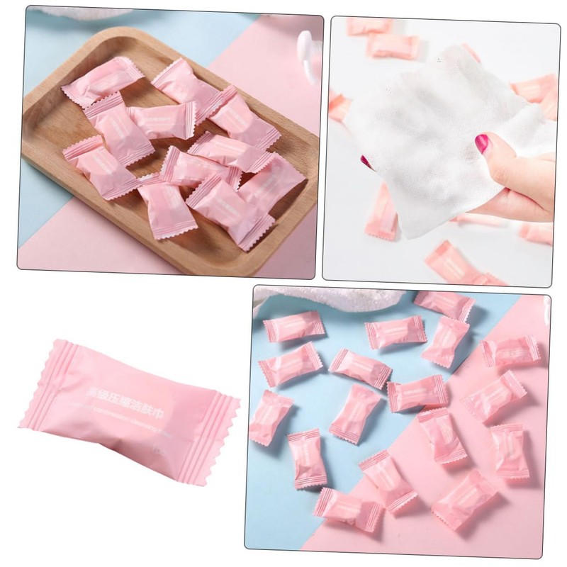 TOVINANNA 2sets Soft Gentle Nonwoven Compressed Towel Disposable Face Towel