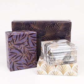 Large Gift Wrapping Paper for Men,4 Sheets Jumbo Size 74 x 104cm 4 Classic Design Gift Wrapping Paper for Father Day,Birthday,Christmas,Valential'day...