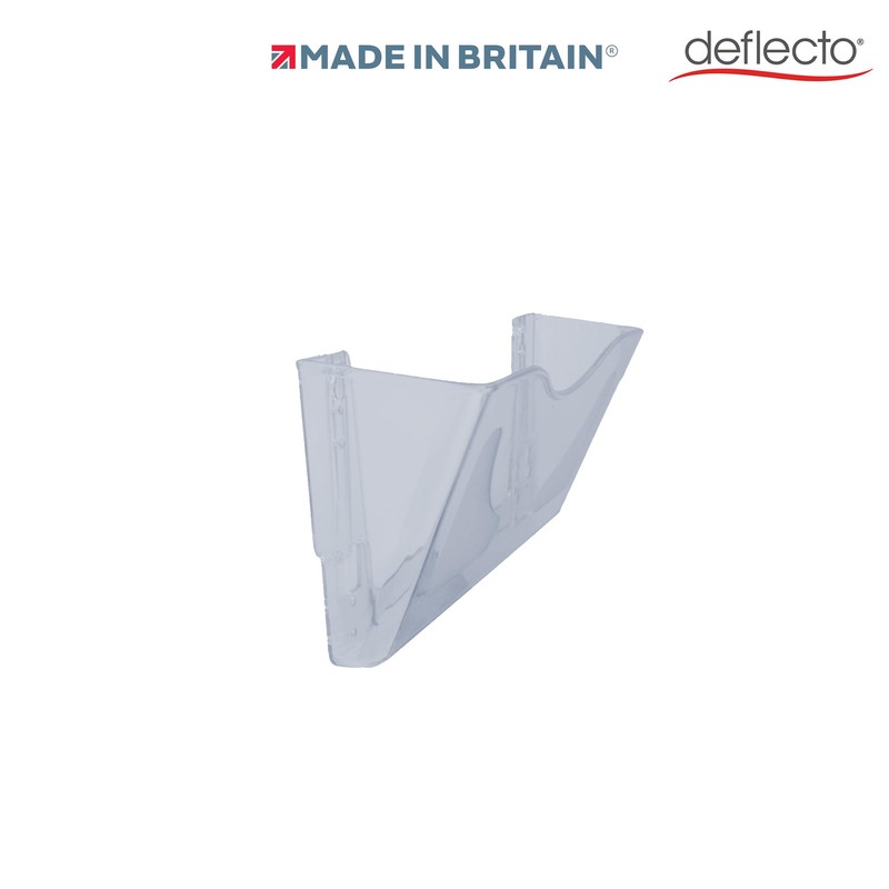 Deflecto Smoke Landscape A4 Wall Mounted Document Holders Set of